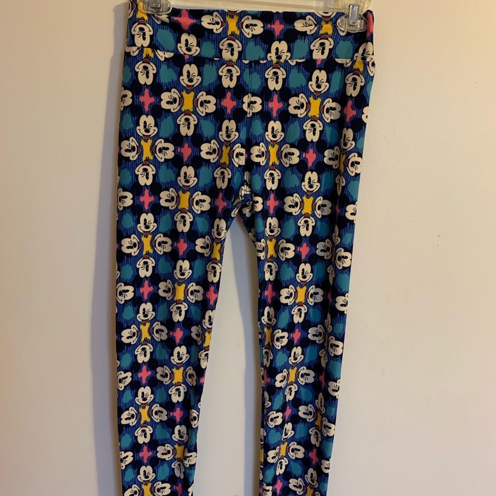 Lularoe Mickey Mouse Rainbow Leggings
